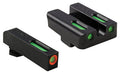 TRUGLO, Brite-Site TFX Pro, Sight, Fits GLOCK 17/17L/19/22/23/24/26/27/33/34/35/38/39, Tritium/Fiber-Optic, Day/Night Sight, 24/7 Brightness, Orange Ring on Front Sight