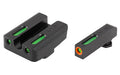 TRUGLO, Brite-Site, TFX Pro, Sight, Fits GLOCK 20/21/29/30/31/32, Tritium/Fiber-Optic, Day/Night Sight, 24/7 Brightness, Orange Ring on Front Sight