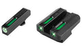 TRUGLO, Brite-Site TFX, Sight, Fits Walther P99 and PPQ, Tritium/Fiber-Optic, Day/Night Sight, 24/7 Brightness