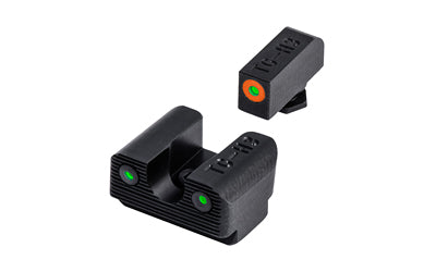TRUGLO, Tritium Pro, Sight Set, Fits Glock 42/43/43X, Green Tritium, Orange Ring on Front Sight