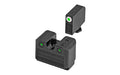 TRUGLO, Tritium Pro Brite Site Day / Night Sight Set Fits Glock M.O.S., High, Front Sight Color Green W/ Orange Focus Lock Ring, Rear Sight Green, Glows In The Dark No Batteries Or Light Exposure Required