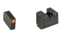 TRUGLO, Tritium Pro, Sight Set, Fits Glock 42/43/43X MOS, Green Tritium, Orange Ring on Front Sight