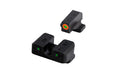 TRUGLO, Tritium Pro, Sight Set, For Springfield XD, Green Tritium, Orange Ring on Front Sight