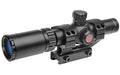 TRUGLO, Tru-Brite 30 Series Rifle Scope, 1-4X24mm, Fully-Coated Lenses, Duplex Mil-Dot Reticle, Matte Black, 30mm, Pre-Calibrated .223 and .308 BDC Turrets, One-Piece Base