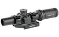 TRUGLO, OMNIA Rifle Scope, 1-4X24mm, 300mm Main Tube, Illuminate A.P.T.R. (All Purpose Tactical Reticle), APTUS-M1 One Piece Mount, Throw Lever, Black