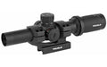 TRUGLO, TRU-BRITE 30, Rifle Scope, 1-6X24mm, 30mm, Power Ring Duplex Mil-Dot Illuminated Reticle, 1/2MOA, Matte Finish, Includes 1 Piece Base, 2 Pre-Calibrated BDC Turrets in .223 (55 Grain) and .308 (168 Grain), and Throw Lever
