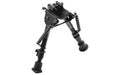 TRUGLO, TAC POD Adjustable Bipod, Fixed, Adaptor, Fits Sling Swivel Stud or Picatinny Rail, 6"-9", Black