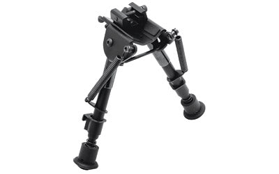 TRUGLO, TAC POD Adjustable Bipod, Fixed, Adaptor, Fits Sling Swivel Stud or Picatinny Rail, 6"-9", Black