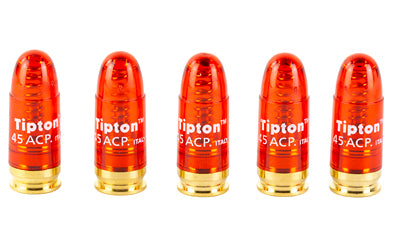 Tipton, Snap Caps, Translucent Red, 45 ACP, 5-Pack