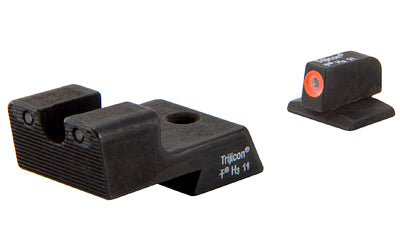 Trijicon, HD Tritium Sight, Fits Colt 1911, Orange Outline, Novak Low Mount Dovetail Cut