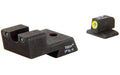 Trijicon, HD Tritium Sight, Fits Colt Novak Style 1911 Models, Yellow Outline