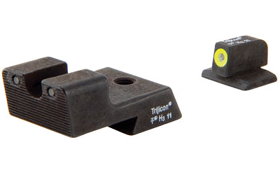 Trijicon, HD Tritium Sight, Fits Colt Novak Style 1911 Models, Yellow Outline