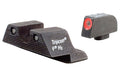 Trijicon, HD, Tritium Night Sights, Fits Glock 17/19/26/45/22/23 Non MOS, Orange Outline with Green Tritium