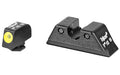 Trijicon, HD Tritium Night Sights, Yellow Front Outline. Fits Glock MOS 17/19/26/27/33/34