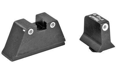 Trijicon, Bright & Tough, Sight, Suppressor Height, Green Front with Yellow Rear, Fits Glock 17/19/22/23/26/27/31/32/33/34/35/37/38/39, Black
