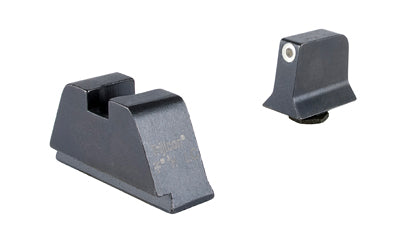 Trijicon, Suppressor/Optic Height, Night Sights, White Front with Metal Rear & Green Lamps, Fits GLOCK 17/19/22/23/24/26/27/31/32/33/34/35/39