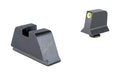 Trijicon, Suppressor/Optic Height, Night Sights, Yellow Front with Metal Rear & Green Lamps, Fits GLOCK 17/19/22/23/24/26/27/31/32/33/34/35/39