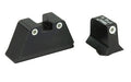 Trijicon, Bright & Tough Suppressor Height Night Sights, Fits Glock 20/21/29/30, Tritium Front/Rear, Green 3 Dot