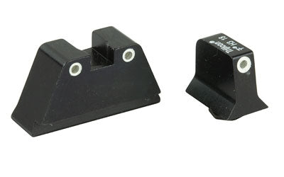 Trijicon, Bright & Tough Suppressor Height Night Sights, Fits Glock 20/21/29/30, Tritium Front/Rear, Green 3 Dot