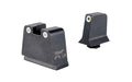 Trijicon, Suppressor/Optic Height, Night Sights, White Front with White Rear & Green Lamps, Fits GLOCK 42/43/43X/48