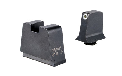 Trijicon, Suppressor/Optic Height, Night Sights, White Front with Metal Rear & Green Lamps, Fits GLOCK 42/43/43X/48