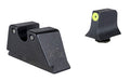 Trijicon, Suppressor/Optic Height HD XR Night Sight Set, Fits Glock 20/21/29/30/41 (Includes S and SF Variants), Green Tritium with Yellow Outline Front, Green Tritium with Black Outline U Notch Rear
