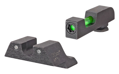 Trijicon, DI Tritium/Fiber Optic Night Sights, Fits GLOCK 17/19/22/23/34/35/45, Does Not Fit MOS Models, Includes 2 Green Fiber Replacement Pieces and T10 Torque L-Key