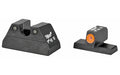 Trijicon, HD Night Sights, Fits H&K USP, Orange Front, 3 Dot Green, Tritium