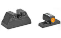 Trijicon, HD Night Sights, Fits H&K USP Compact, Orange Front, 3 Dot Green Tritium