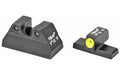 Trijicon, HD Night Sights, Fits H&K USP Compact, Yellow Front, 3 Dot Green Tritium