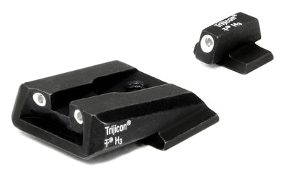 Trijicon, Tritium Night Sight, Fits M&P, Green/Green, Matte Finish, 3 Dot