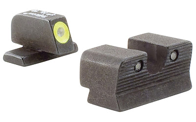 Trijicon, HD Night Sight Set, 3 Dot Green Tritium With Yellow Front Outline, Fits SIG P225/226/228/239