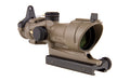 Trijicon, ACOG Rifle Scope, 4X 32, Amber Crosshair .223 Reticle, Center Illuminated, w/BUIS & TA51 Mount-CK-FDE, Dark Earth