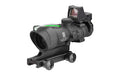 Trijicon, ACOG, 4X32mm, Dual Illuminated Green Chevron .223 Reticle, TA51 Mount, 3.25 MOA RMR Type 2, Matte Black Finish
