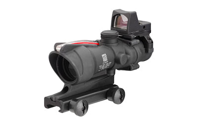 Trijicon, ACOG Scope, Dual Illuminated Red Chevron .223 Reticle, With Colt Knob Thumbscrew Mount, LED 3.25 MOA Red Dot RMR Type 2