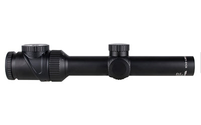 Trijicon, AccuPoint, Second Focal Plane Rifle Scope, 1-8X Magnification, 24mm Objective, 30mm Main Tube, Red BAC Post, Satin Finish, Black, Tritium and Fiber Optic Illuminated Reticle