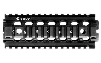 TROY Industries, Battle Rail MRF, 7", Fits AR-15, Carbine Length, Drop-In, 2-Piece Quad Rail, Black Finish