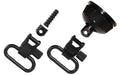 Uncle Mike's, QD Mag Cap & Wood Screw Swivel, 1", Fits Remington 870 Express, Black, With Internal Ratchet