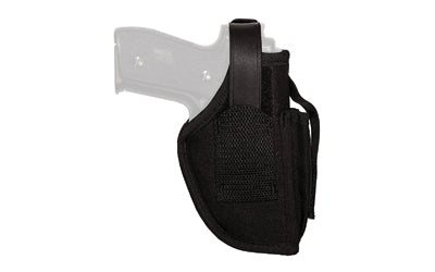 Uncle Mike's, Cordura Hip Holster, With Pouch, Size 16, Fits Medium Auto With 3.75" Barrel, Ambidextrous, Black