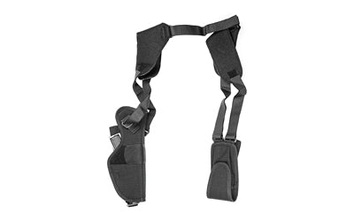 Uncle Mike's, Pro Pak Vertical Shoulder Holster, Size 15, Fits Large Auto With 4.5" Barrel, Right Hand, Black