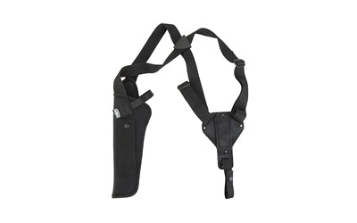 Uncle Mike's, Vertical, Shoulder Holster, Right Hand, Black, 8.5, Large Revolver, Kodra Nylon