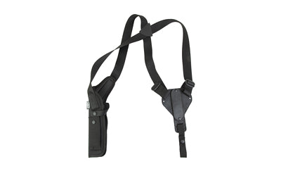 Uncle Mike's, Vertical, Shoulder Holster, Right Hand, Black, Open End, Kodra Nylon