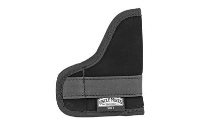 Uncle Mike's, Inside Pocket Holster, Size 1, Fits Small Auto, Ambidextrous, Black