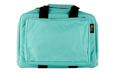 US PeaceKeeper, Mini Range, Pistol Case, 12.75x8.75"x3", 600 Denier Polyester, Robins Egg Blue