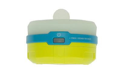 UST - Ultimate Survival Technologies, Spright Lantern, 3 Modes: High (100 Lumens), Low (50 Lumens), and Nightlight (10 Lumens), 3AA Batteries (Not Included), Yellow/Blue