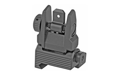Leapers, Inc. - UTG, Accu-Sync Spring-loaded AR15 Flip-up Rear Sight, Black