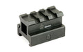 Leapers, Inc. - UTG, 3-Slot Compact Riser Mount, .83", Medium Compact Height , Picatinny, Black