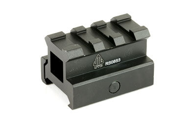 Leapers, Inc. - UTG, 3-Slot Compact Riser Mount, .83", Medium Compact Height , Picatinny, Black