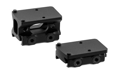 Leapers, Inc. - UTG, Optic Mount Kit for RMR, Red Dot Mount, Fits Picatinny Rail, RMR Footprint, Anodized Finish, Black,  Includes Absolute Co-Witness and Low Profile Height Mounts
