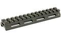 Leapers, Inc. - UTG, Super Slim Picatinny Riser Mount, 1/2" Height, 13 Slots, Black Finish